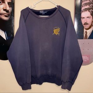 Vintage Faded Polo Ralph Lauren Crest Sweatshirt